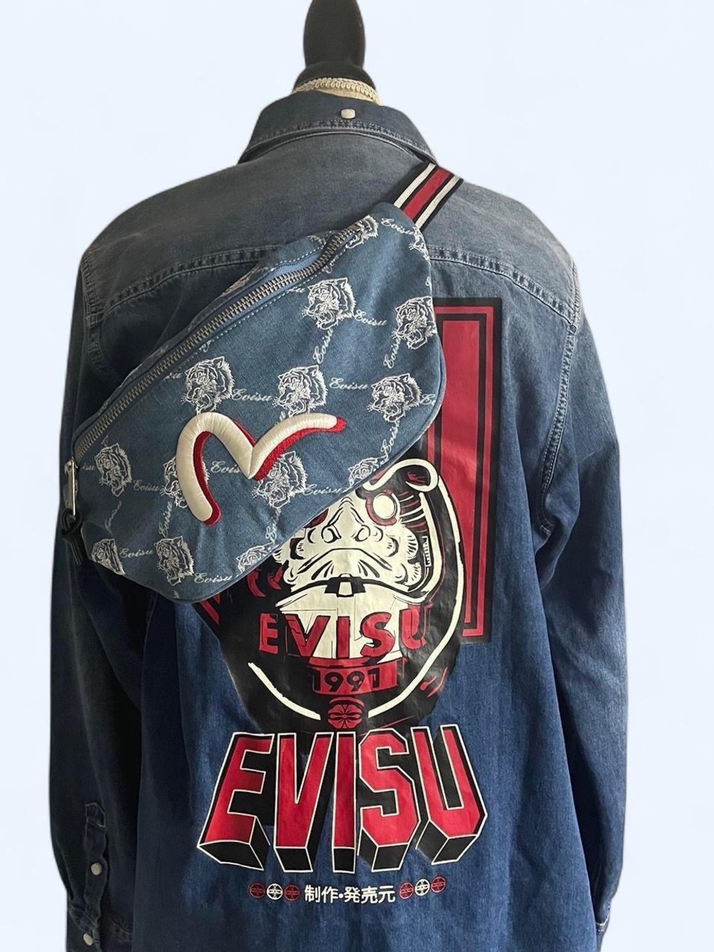 Evisu Denim belt bag